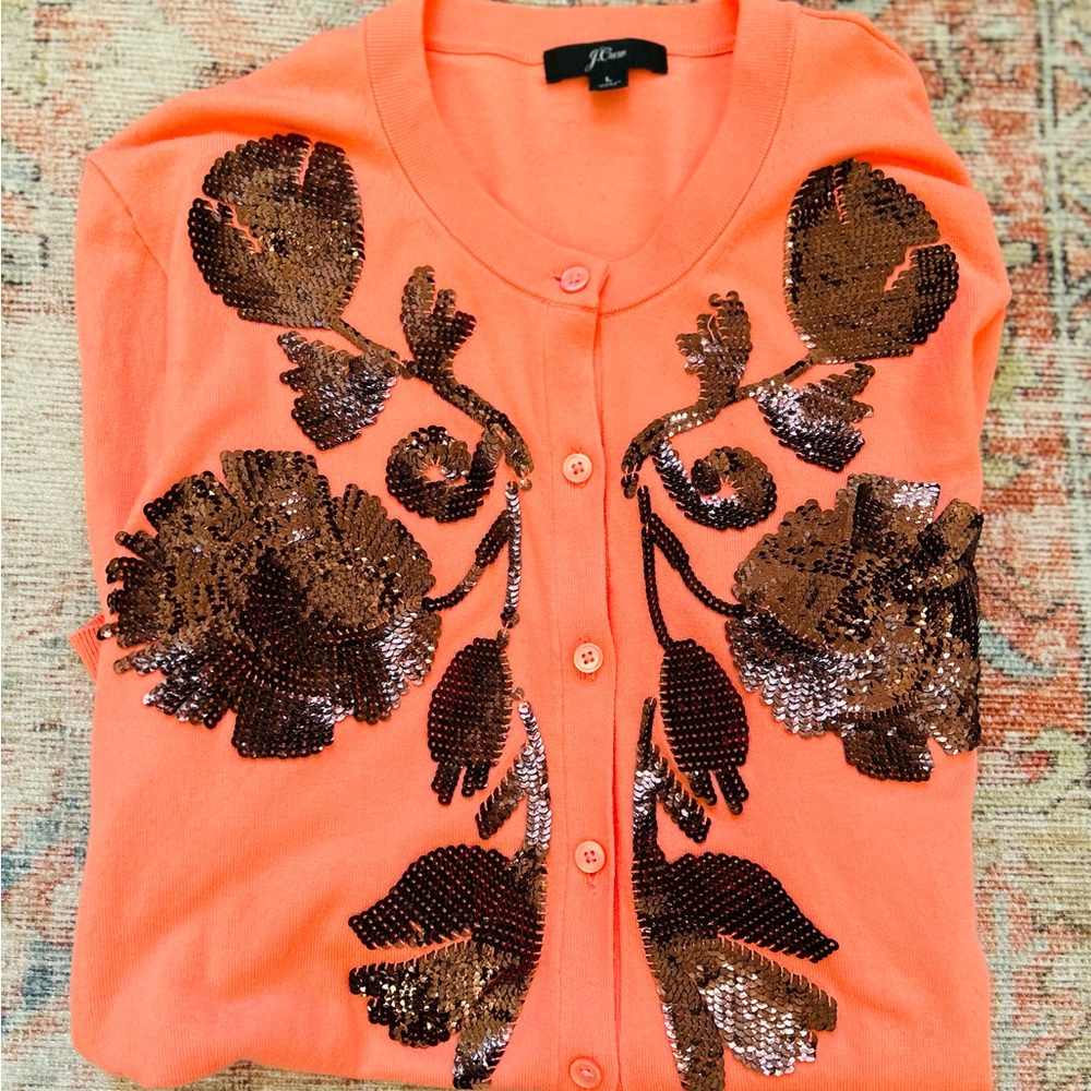 JCrew Sequin Cardigan